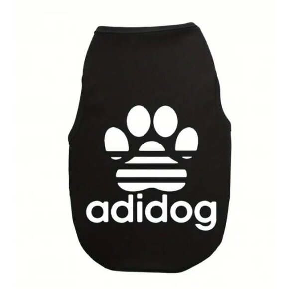Adidog Pet Dog Cat Shirt Black Size Medium Soft Comfortable NEW - Picture 1 of 3